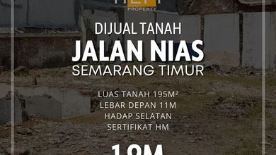 Dijual Kavling 195 m2 di Cluster Elit Semarang Timur