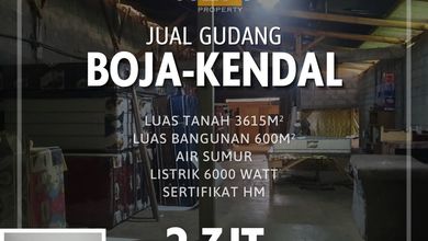 Gudang Murah Di Boja  Kendal Zona Kuning