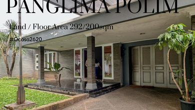 Rumah Minimalis di Panglima Polim, Jakarta Selatan, LT 292 m2