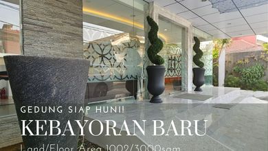 Gedung 3 lantai plus basement siap huni di kebayoran baru