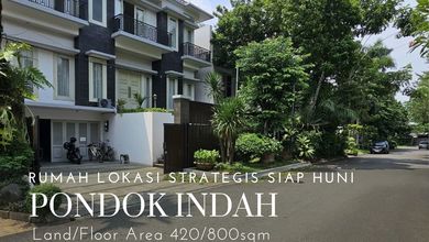 Rumah siap huni lokasi strategis di pondok indah