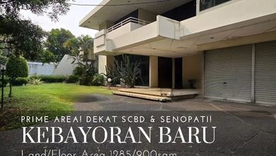 Jual Rumah Baru area Kebayoran Baru, Jakarta Selatan Luas 1285 m2