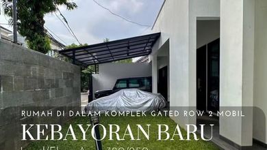 Rumah Elegan di Kebayoran Baru, Jakarta Selatan, 2 KT, LT 320m²