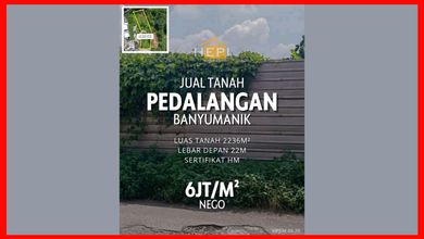 Jual Tanah Kawasan Komplek Banyumanik View Danau dan Taman