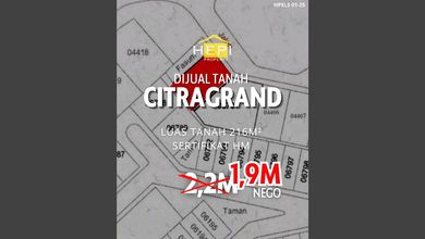 Tanah Siap Bangun di Komplek Citragrand Semarang