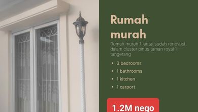 Rumah Sederhana di Taman Royal, Tangerang, LT 96 m2