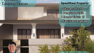 Rumah Sederhana di Tanjung Duren, Jakarta Barat, LT 218 m2