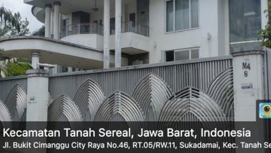 Jual Rumah Siap Huni area Tanah Sareal, Bogor, Luas 1980 m2