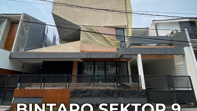 Hunian Prestisius di Kawasan Sektor 9-Bintaro, Tangerang Selatan, LB 285m², Harga 4,5 Miliar