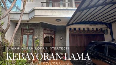 Jual Rumah Mewah LT 270 m2 Kawasan Kebayoran Lama, Jakarta Selatan