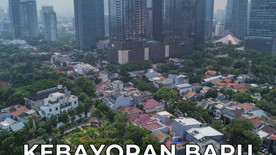 Jual Rumah Siap Tinggal area Kebayoran Baru, Jakarta Selatan, LT 622 m2