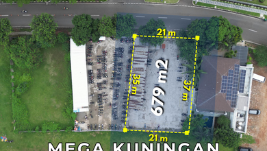 Kavling Zona K.1 Ijin Bangun 12 Lt. Hadap Timur di Mega Kuningan