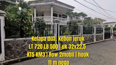 Dijual rumah Premium di Kebon Jeruk, Jakarta Barat - LT 720m²