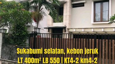 Hunian Mewah di Kebon Jeruk, Jakarta Barat, 4 Kamar Tidur, LT 400m²