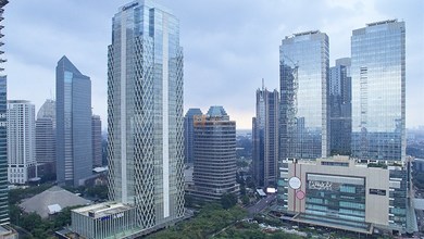 Dekat Mall Pacific Place, Grand Lucky, Plaza Senayan, Pasar Santa, MRCCC Siloam Hospitals Semanggi, JIS - Pattimura Elementary School, Disewa Office Space Equity Tower SCBD Interior 221m2 Siap Huni