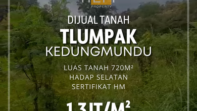 Tanah LT 720 m2 Kawasan Strategis Kedungmundu, Dijual Terjangkau