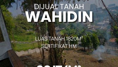 Jual Tanah Lokasi Strategis, Luas 1820 m2
