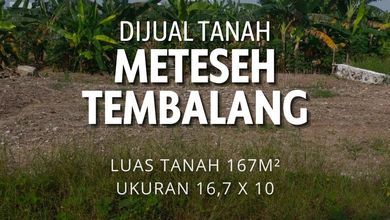 Tanah Bisnis Pinggir Jalan Raya Area Tembalang