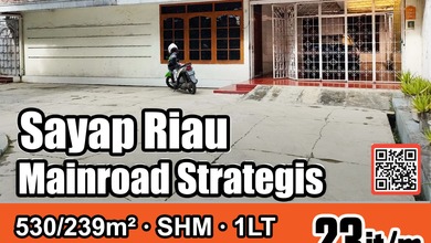 Jual Rumah Siap Huni area Riau, Bandung, LT 530 m2