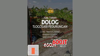 Jual Murah Tanah 200 m2 Kawasan Strategis