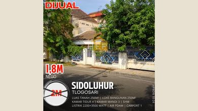 Rumah Dijual di Tlogosari, Semarang, LB 250m², Harga Kompetitif!