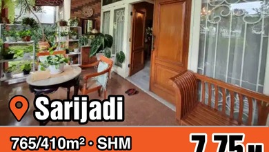 Jual Rumah Siap Huni di Sarijadi, Bandung, LT 765 m2