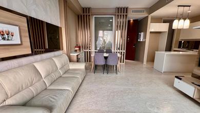 Jual Unit Apartemen Siap Ditempati 3BR Semi Furnished Kondisi Bagus