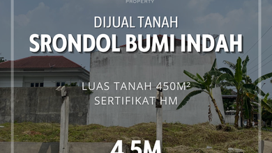 Tanah Komersial Pinggir Jalan Raya Daerah Banyumanik