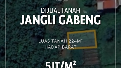 Tanah LT 224 m2 Kawasan Strategis Jangli, Dijual Murah