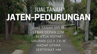 Dijual Kavling 505 m2 di Cluster Mewah Pedurungan