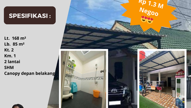 Jual Rumah Siap Tinggal area Pamulang, Tangerang Selatan, LT 168 m2