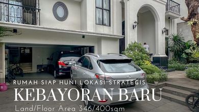 Rumah Minimalis di Kebayoran Baru, Jakarta Selatan, LT 346 m2