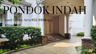 For Sale rumah Eksklusif di Pondok Indah, Jakarta Selatan - LT 831m²