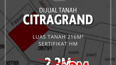 Tanah Komersial Dekat Jalan Raya Kawasan Citragrand