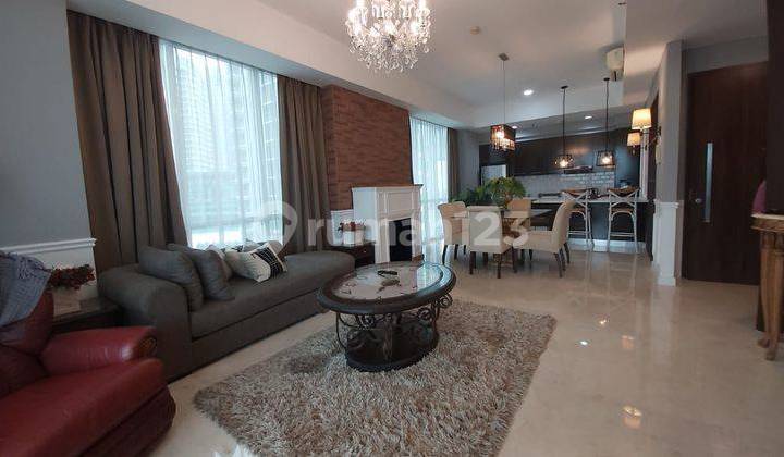 Apartemen Kemang Village Residence Tower Ritz Lantai Rendah,3br, furnished , lantai rendah, interior modern , harga nego nv 15