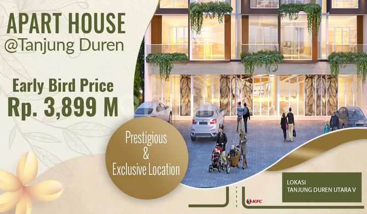 Aparthouse Design Unik Baru Bangun Ingin Terjual di Tanjung Duren 1