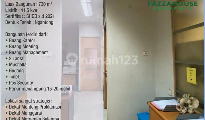 Turun Harga Mendekati Harga Njop 2023 Bangunan Komersil Ex. Gudang Di Saharjo Tebet Jakarta Selatan 4