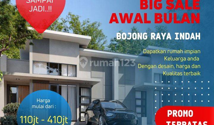 Rumah murah promo launching tahap pertama, kpr syariah via devoloper plat 10 thn 1