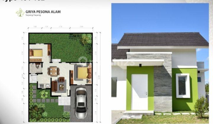 Rumah dan Tanah kavling di Perumahan Griya Pesona Alam Mataram R173 7