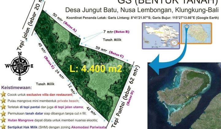 Tanah di Desa Wisata Jungut Batu , Bali 1